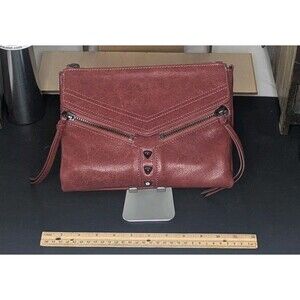 Botkier Studded Crossbody Bag - Red With Gunmetal, Adjustable & Removable Strap